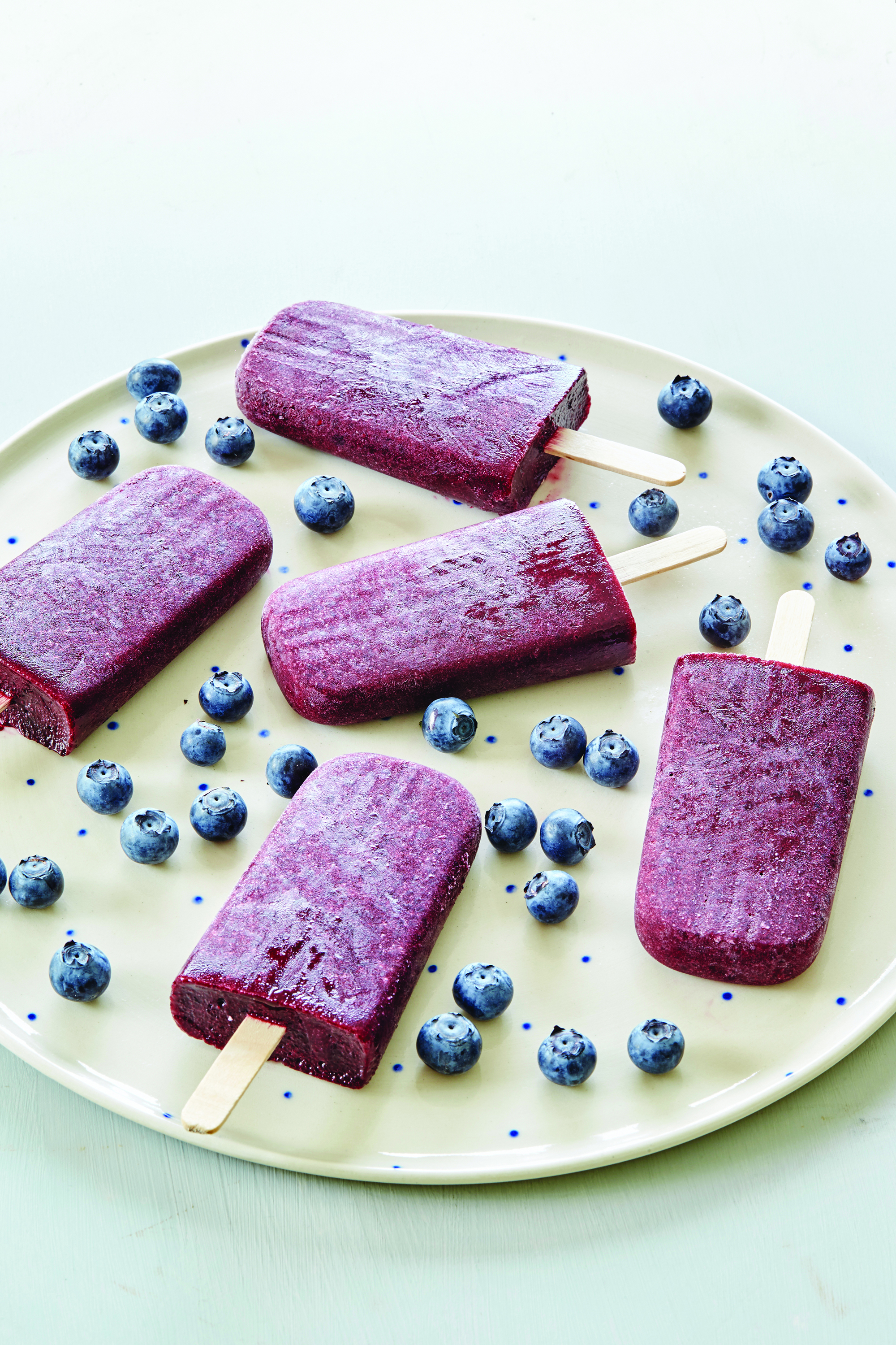 Blueberry and Chia Sorbet Icy Poles